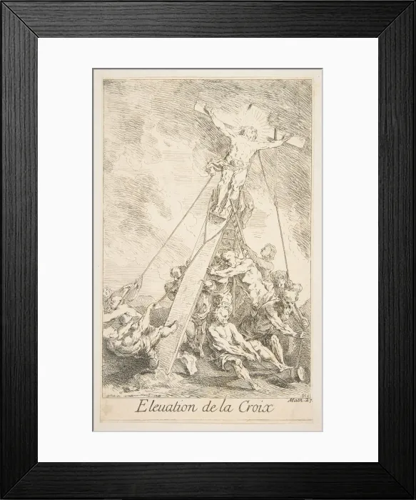Framed Print : Elevation of the Cross. n. d. Creators: Claude Gillot, Jacques Gabriel Huquier Framed Print : Elevation of the Cross. n. d. Creators: Claude Gillot, Jacques Gabriel Huquier