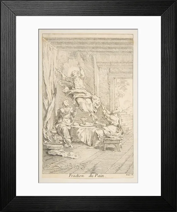 Framed Print : Division of the Bread. n. d. Creators: Claude Gillot, Jacques Gabriel Huquier Framed Print : Division of the Bread. n. d. Creators: Claude Gillot, Jacques Gabriel Huquier