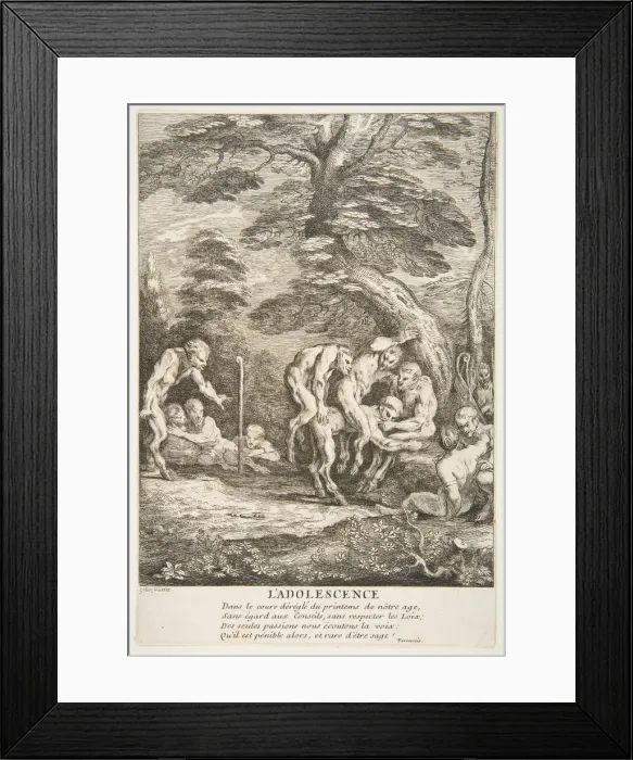 Framed Print : Youth. n. d. Creators: Claude Gillot, Jean Audran Framed Print : Youth. n. d. Creators: Claude Gillot, Jean Audran