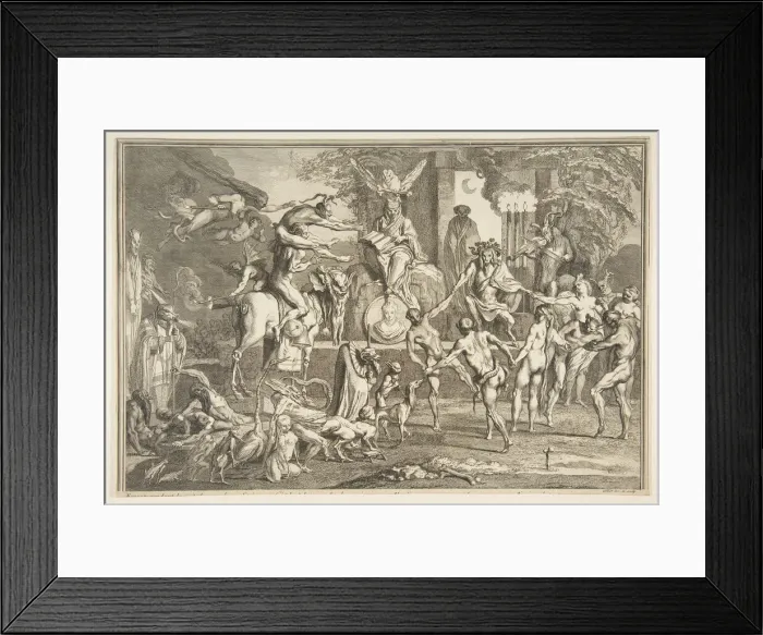 Framed Print : Errant pendant la nuit... n.d. Creator: Claude Gillot Framed Print : Errant pendant la nuit... n.d. Creator: Claude Gillot