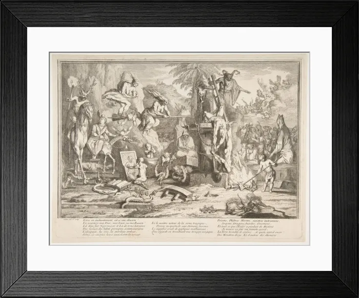 Framed Print : Est-ce un enchantment... n.d. Creator: Claude Gillot