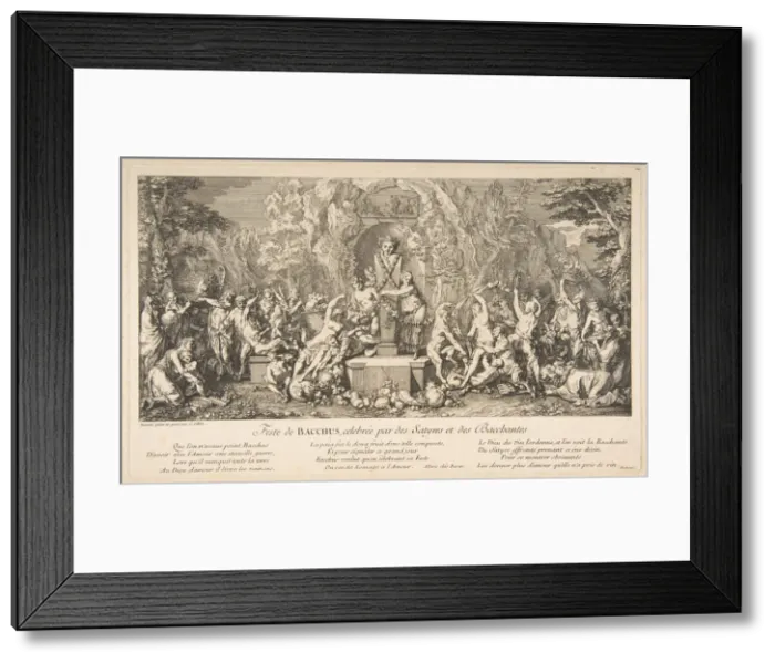 Framed Print : The Fete of Bacchus. n. d. Creator: Claude Gillot Framed Print : The Fete of Bacchus. n. d. Creator: Claude Gillot