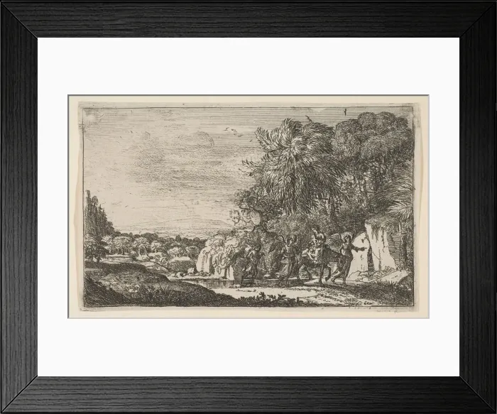 Framed Print : The Flight into Egypt, ca. 1630-31. Creator: Claude Lorrain
