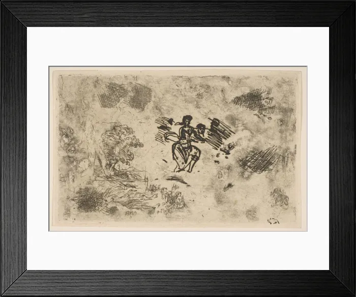 Framed Print : Seated Woman and Other Sketches, ca. 1630-33. Creator: Claude Lorrain Framed Print : Seated Woman and Other Sketches, ca. 1630-33. Creator: Claude Lorrain