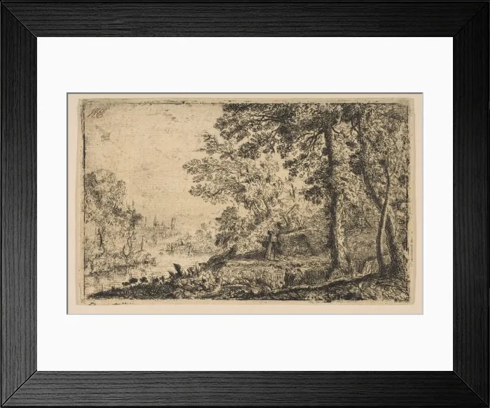 Framed Print : The Vision, ca. 1630. Creator: Claude Lorrain Framed Print : The Vision, ca. 1630. Creator: Claude Lorrain