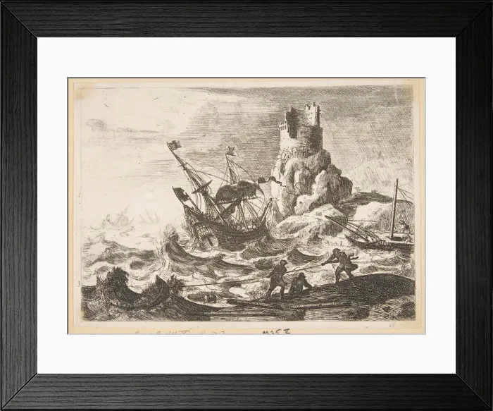 Framed Print : The Shipwreck, ca. 1638-41. Creator: Claude Lorrain Framed Print : The Shipwreck, ca. 1638-41. Creator: Claude Lorrain