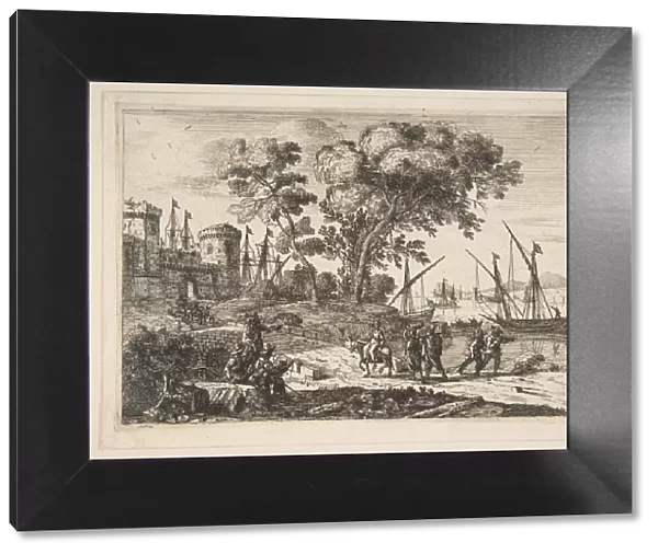 Coast Scene with an Artist, ca. 1638-41. Creator: Claude Lorrain
