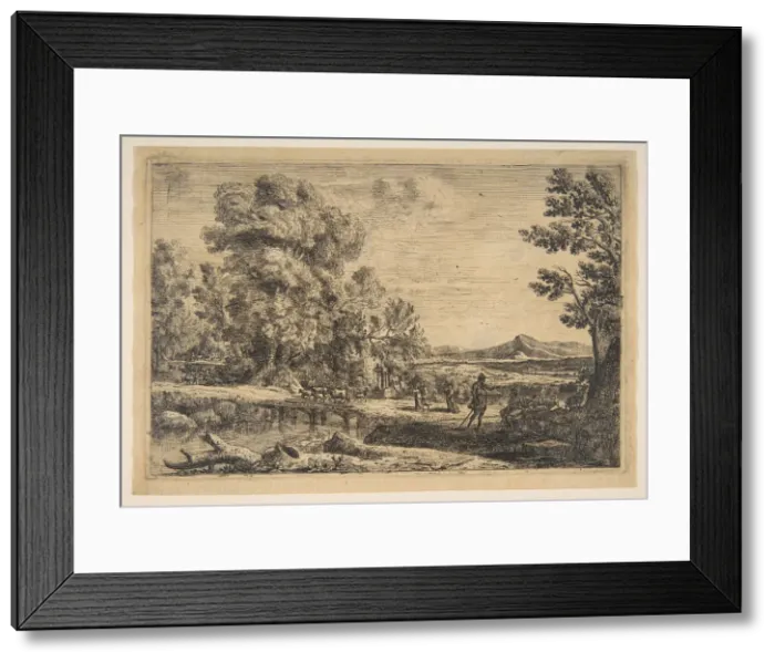 Framed Print : Rebecca and Eliezer, ca. 1638-41. Creator: Claude Lorrain Framed Print : Rebecca and Eliezer, ca. 1638-41. Creator: Claude Lorrain