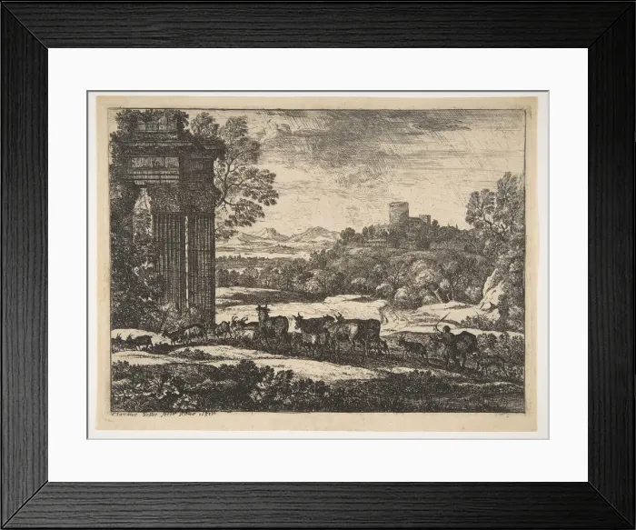 Framed Print : The Herd Returning in Stormy Weather, ca. 1650-51. Creator: Claude Lorrain Framed Print : The Herd Returning in Stormy Weather, ca. 1650-51. Creator: Claude Lorrain