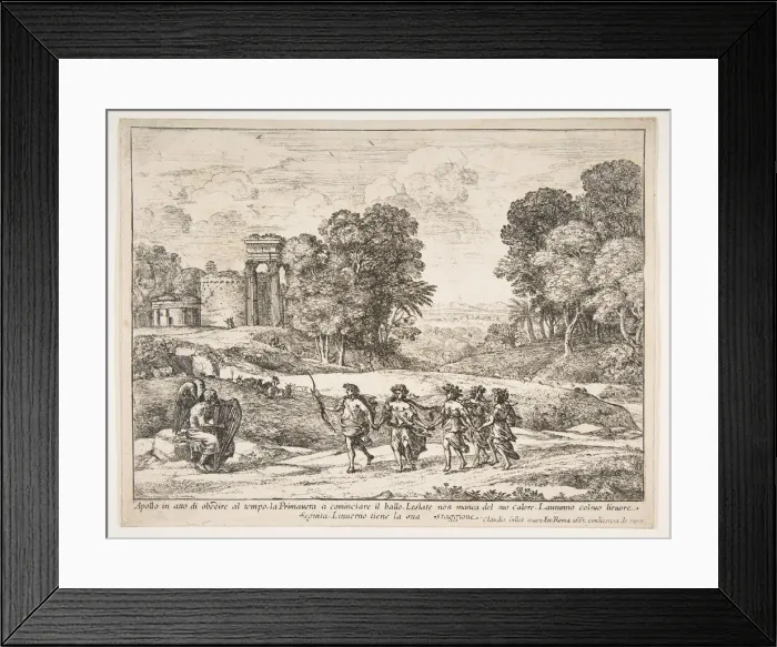 Framed Print : Time, Apollo and the Seasons, 1662. Creator: Claude Lorrain Framed Print : Time, Apollo and the Seasons, 1662. Creator: Claude Lorrain