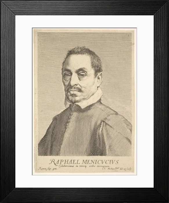 Framed Print : Raffaello Menicucci. Creator: Claude Mellan Framed Print : Raffaello Menicucci. Creator: Claude Mellan