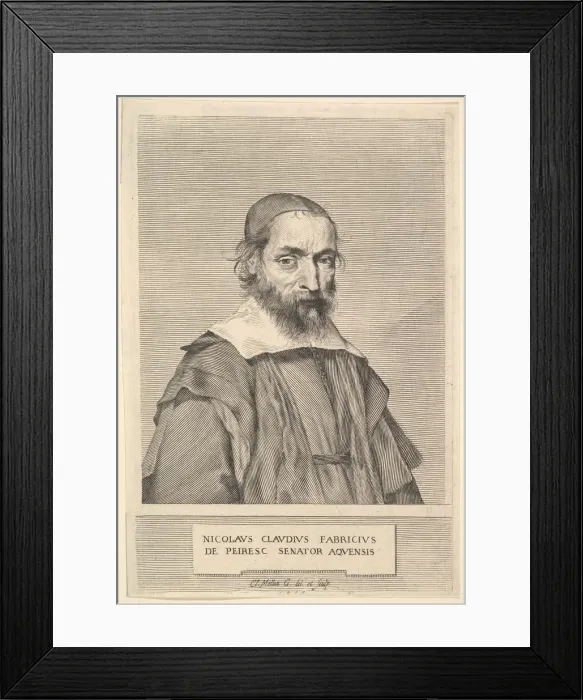 Framed Print : Nicolas-Claude Fabri de Peiresc, 1637. Creator: Claude Mellan Framed Print : Nicolas-Claude Fabri de Peiresc, 1637. Creator: Claude Mellan