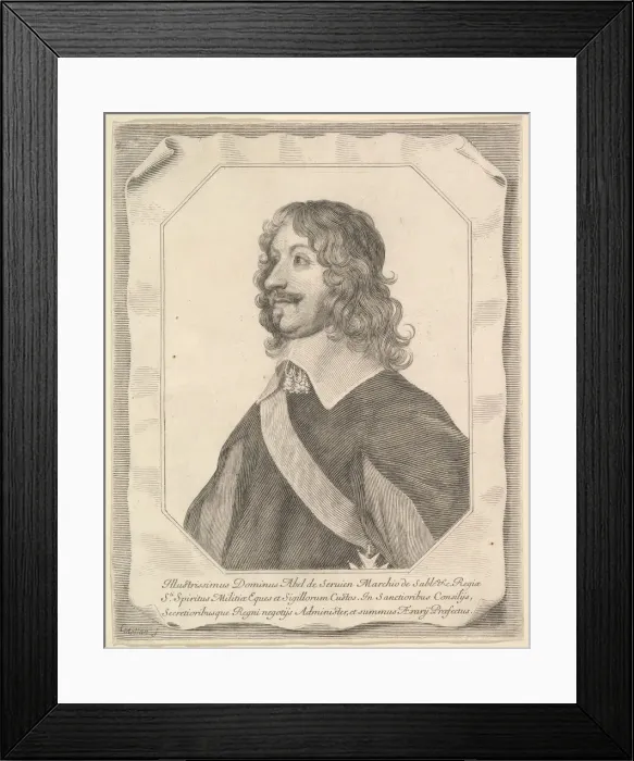 Framed Print : Abel Servien. Creator: Claude Mellan Framed Print : Abel Servien. Creator: Claude Mellan