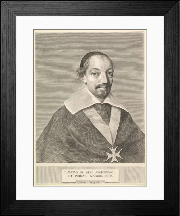 Framed Print : Claude de Rebe, Archbishop of Narbonne. Creator: Claude Mellan Framed Print : Claude de Rebe, Archbishop of Narbonne. Creator: Claude Mellan