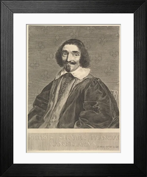 Framed Print : Le Chancelier Pierre Seguier, 1639. Creator: Claude Mellan Framed Print : Le Chancelier Pierre Seguier, 1639. Creator: Claude Mellan