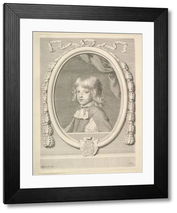 Framed Print : Louis-Joseph de Lorraine, duc de Guise, as a Child, 1659. Creator: Claude Mellan Framed Print : Louis-Joseph de Lorraine, duc de Guise, as a Child, 1659. Creator: Claude Mellan