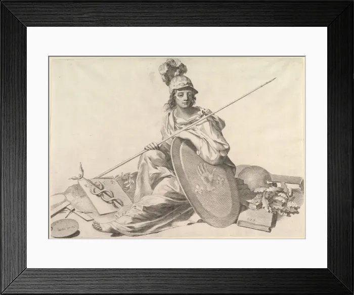 Framed Print : Minerva. Creator: Claude Mellan Framed Print : Minerva. Creator: Claude Mellan