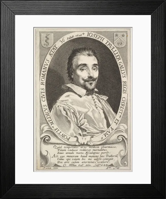 Framed Print : Joseph Trullier, 1626. Creator: Claude Mellan Framed Print : Joseph Trullier, 1626. Creator: Claude Mellan