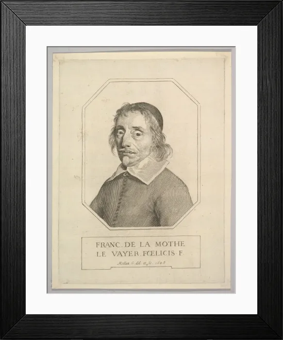 Framed Print : Francois de La Mothe Le Vayer, 1648. Creator: Claude Mellan Framed Print : Francois de La Mothe Le Vayer, 1648. Creator: Claude Mellan