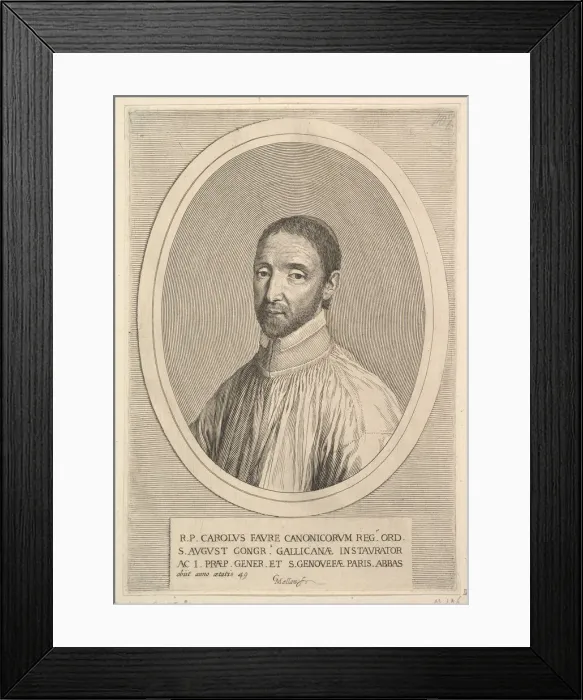 Framed Print : Le Pere Charles Faure. Creator: Claude Mellan Framed Print : Le Pere Charles Faure. Creator: Claude Mellan
