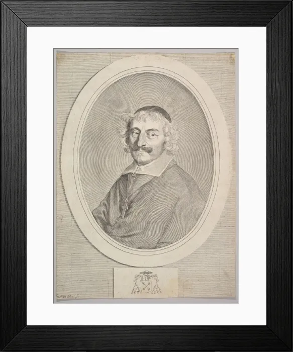Framed Print : Alphonse III Delbene, Bishop of Orleans. Creator: Claude Mellan Framed Print : Alphonse III Delbene, Bishop of Orleans. Creator: Claude Mellan