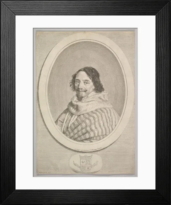 Framed Print : Henri de Mesmes. Creator: Claude Mellan Framed Print : Henri de Mesmes. Creator: Claude Mellan