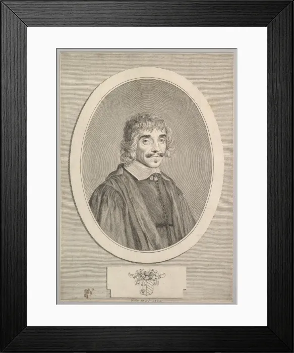 Framed Print : Jean Perrault, 1652. Creator: Claude Mellan Framed Print : Jean Perrault, 1652. Creator: Claude Mellan