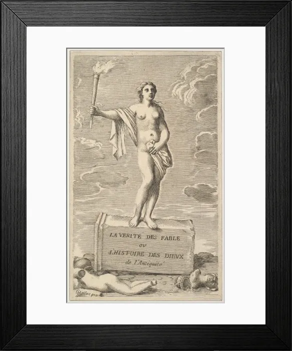 Framed Print : Feminine Figure. Creator: Claude Mellan Framed Print : Feminine Figure. Creator: Claude Mellan