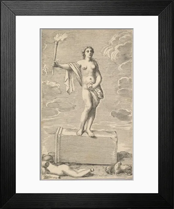 Framed Print : Feminine Figure. Creator: Claude Mellan Framed Print : Feminine Figure. Creator: Claude Mellan