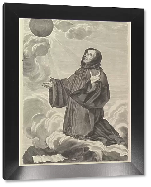 St. Benedict in Ecstasy. Creator: Claude Mellan