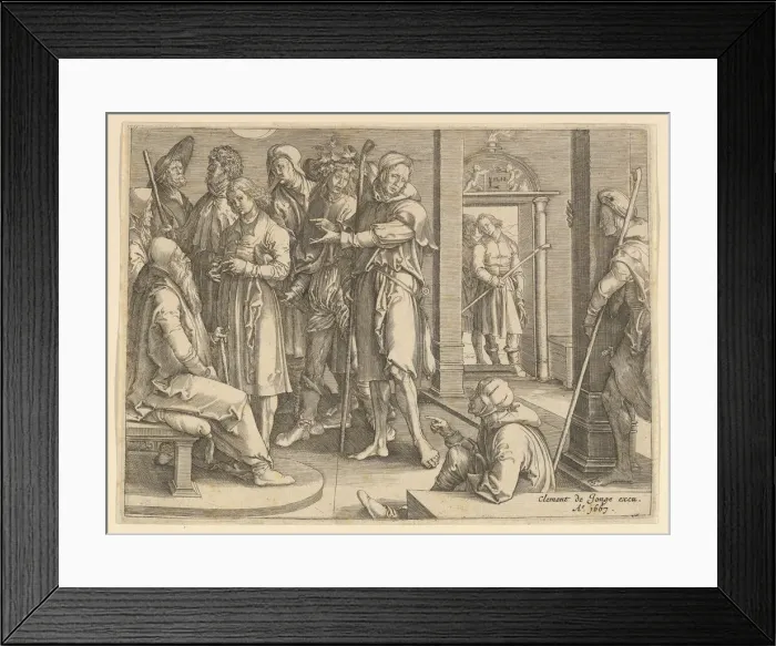 Framed Print : Joseph Telling His Dreams to Jacob (copy), 1640-70. Creator: Unknown Framed Print : Joseph Telling His Dreams to Jacob (copy), 1640-70. Creator: Unknown