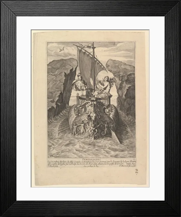 Framed Print : Symplegades, 17th century. Creator: Cornelis Bloemaert Framed Print : Symplegades, 17th century. Creator: Cornelis Bloemaert