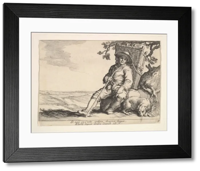 Framed Print : Pleasures of Occupation. Creator: Cornelis Bloemaert Framed Print : Pleasures of Occupation. Creator: Cornelis Bloemaert