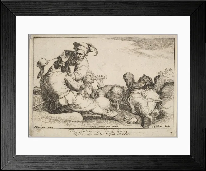 Framed Print : Pleasures of Occupation. Creator: Cornelis Bloemaert Framed Print : Pleasures of Occupation. Creator: Cornelis Bloemaert