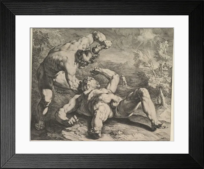 Framed Print : Cain Killing Abel, ca. 1591. Creators: Cornelis Cornelisz van Haarlem, Jan Muller Framed Print : Cain Killing Abel, ca. 1591. Creators: Cornelis Cornelisz van Haarlem, Jan Muller