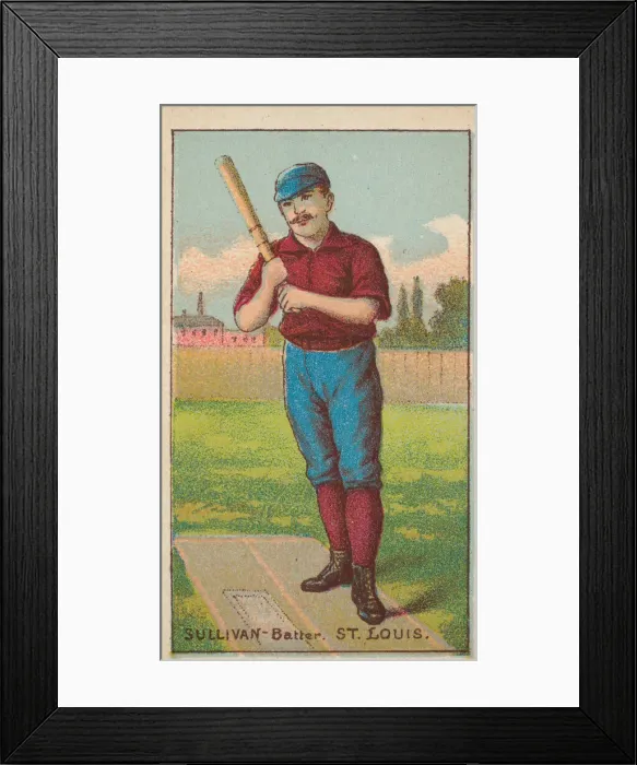 Framed Print : Sullivan, Batter, St. Louis, from the Gold Coin series (N284 Framed Print : Sullivan, Batter, St. Louis, from the Gold Coin series (N284