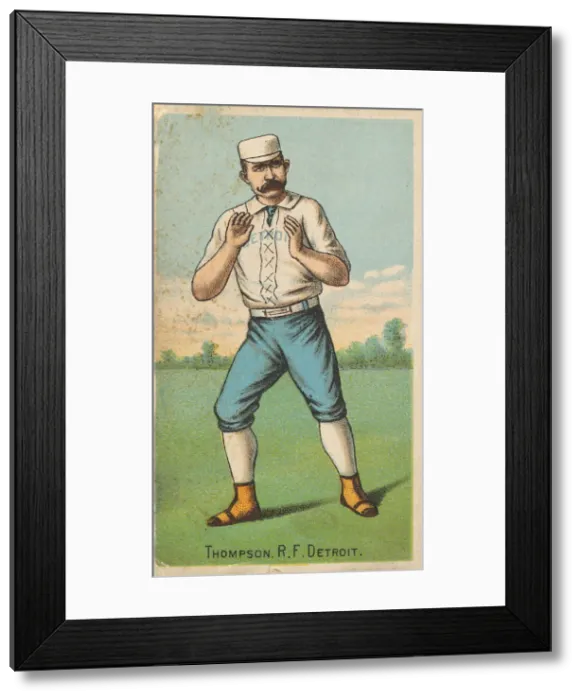 Framed Print : Thompson, Right Field, Detroit, from Gold Coin'Tobacco Issue, 1887 Framed Print : Thompson, Right Field, Detroit, from Gold Coin'Tobacco Issue, 1887