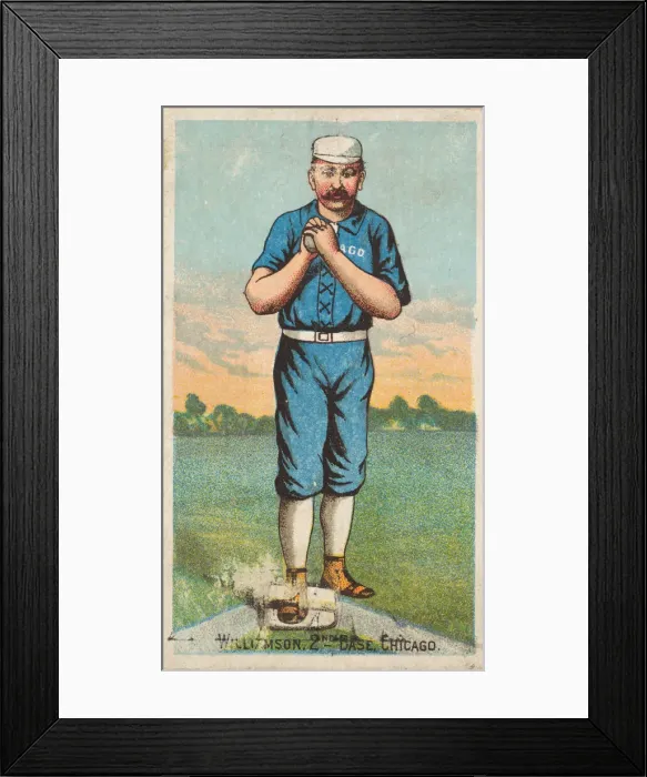 Framed Print : Williamson, 2nd Base, Chicago, from the Gold Coin'Tobacco Issue, 1887 Framed Print : Williamson, 2nd Base, Chicago, from the Gold Coin'Tobacco Issue, 1887