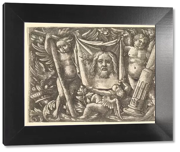 The Sudarium Held by Two Angels, ca. 1515. Creator: Daniel Hopfer