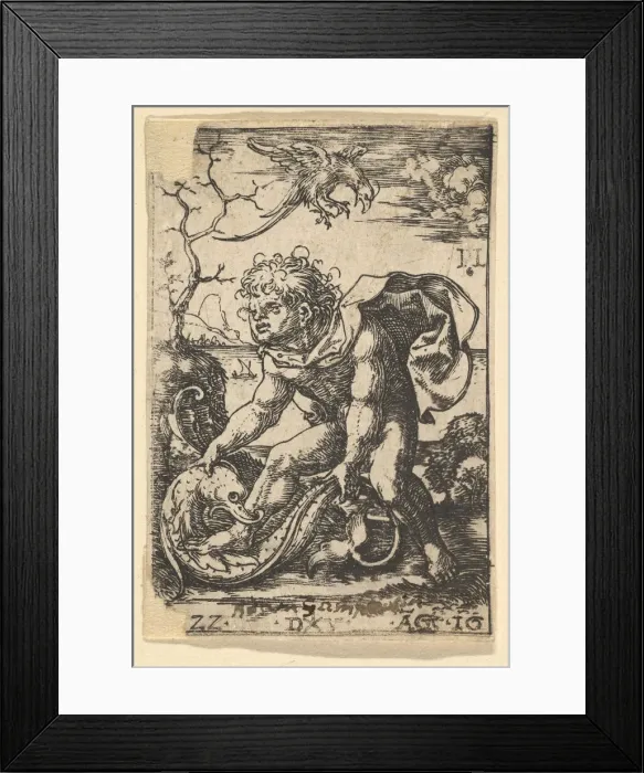 Framed Print : Man with a Fish, August 16, 1522. Creator: Dirck Vellert Framed Print : Man with a Fish, August 16, 1522. Creator: Dirck Vellert
