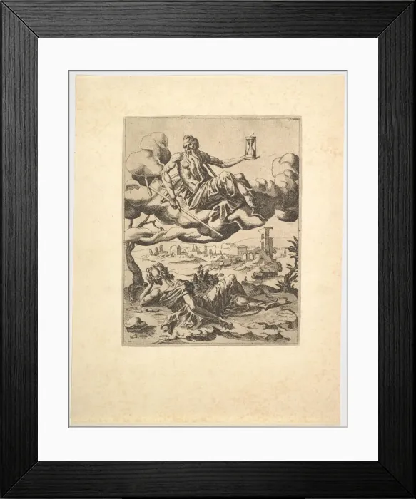 Framed Print : The Triumph of Time from The Triumphs of Petrarch, ca. 1548-49. Creator: Unknown Framed Print : The Triumph of Time from The Triumphs of Petrarch, ca. 1548-49. Creator: Unknown