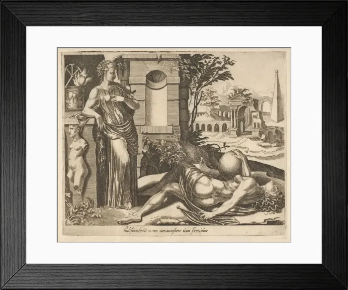 Framed Print : Patience as the Victor over Fortune from Six Sayings about Fortune, ca. 1560 Framed Print : Patience as the Victor over Fortune from Six Sayings about Fortune, ca. 1560
