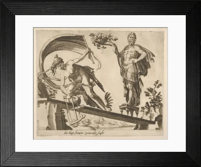 Framed Print : When Fortune Is Abundant, the Fall Will Be Deeper from Six Sayings about Fortune, ca Framed Print : When Fortune Is Abundant, the Fall Will Be Deeper from Six Sayings about Fortune, ca