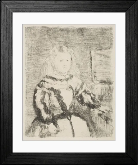 Framed Print : The Infanta Margarita, after Velazquez, 1862-64. Creator: Edgar Degas Framed Print : The Infanta Margarita, after Velazquez, 1862-64. Creator: Edgar Degas