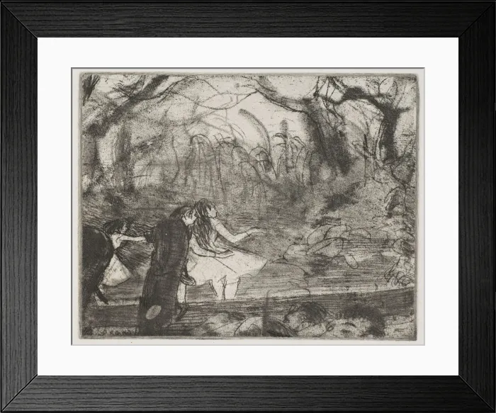 Framed Print : On Stage III, 1876-77. Creator: Edgar Degas Framed Print : On Stage III, 1876-77. Creator: Edgar Degas