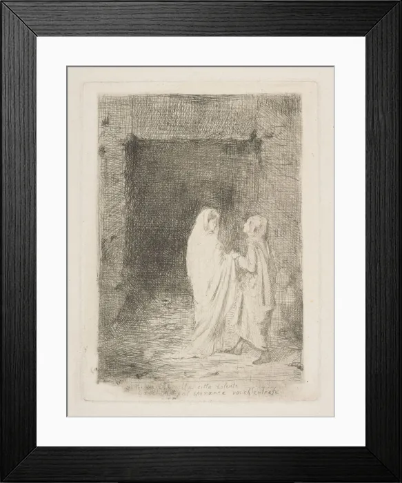 Framed Print : Dante and Virgil, 1857. Creator: Edgar Degas Framed Print : Dante and Virgil, 1857. Creator: Edgar Degas