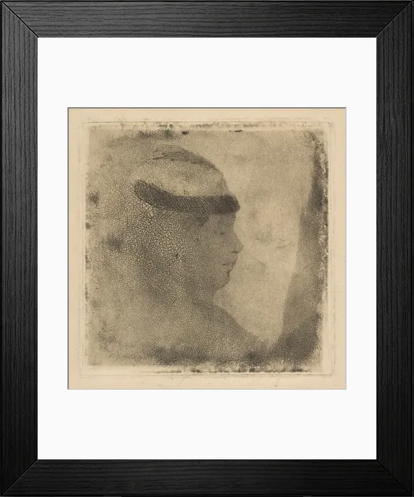 Framed Print : Head of a Woman in Profile, 1879-80. Creator: Edgar Degas Framed Print : Head of a Woman in Profile, 1879-80. Creator: Edgar Degas