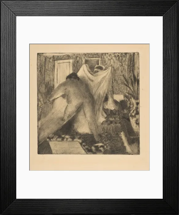 Framed Print : Leaving the Bath, 1879-80. Creator: Edgar Degas Framed Print : Leaving the Bath, 1879-80. Creator: Edgar Degas