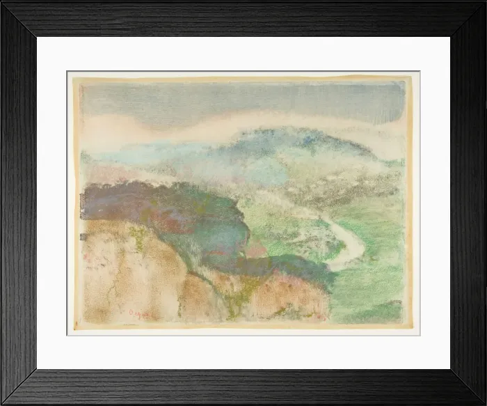 Framed Print : Landscape, 1892. Creator: Edgar Degas Framed Print : Landscape, 1892. Creator: Edgar Degas