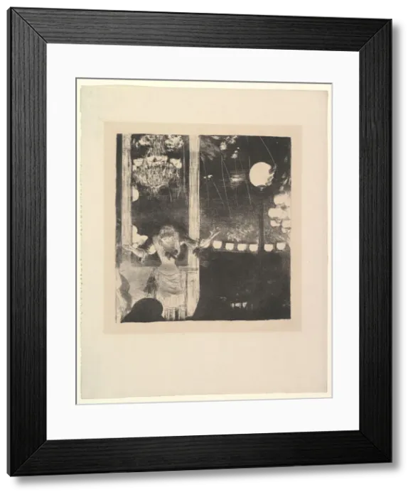 Framed Print : Mlle Becat at the Cafedes Ambassadeurs, Paris, 1877-78. Creator: Edgar Degas Framed Print : Mlle Becat at the Cafedes Ambassadeurs, Paris, 1877-78. Creator: Edgar Degas
